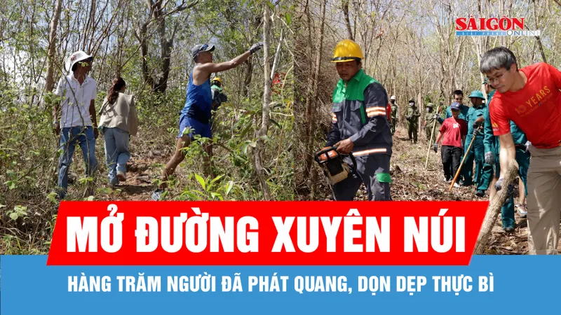 Hoàn thành việc mở đường xuyên núi Lớn – Vũng Tàu