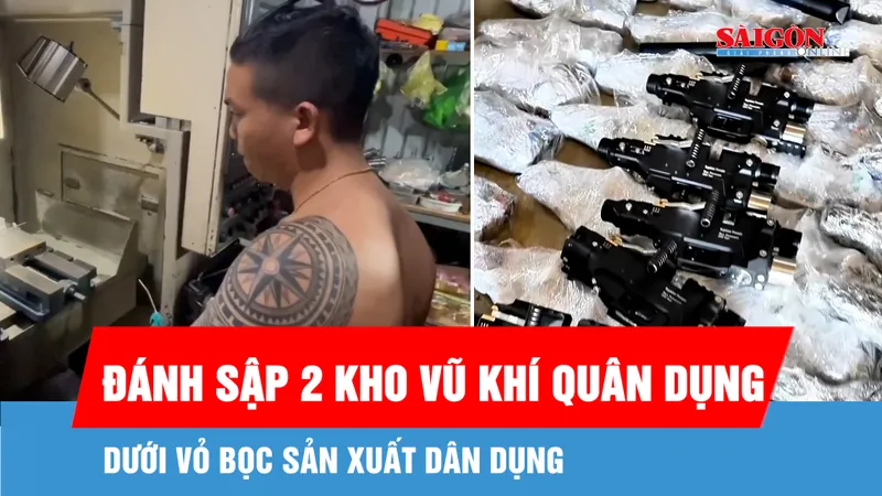 Triệt xoá 2 kho sản xuất vũ khí quân dụng núp bóng xưởng sản xuất dân dụng 