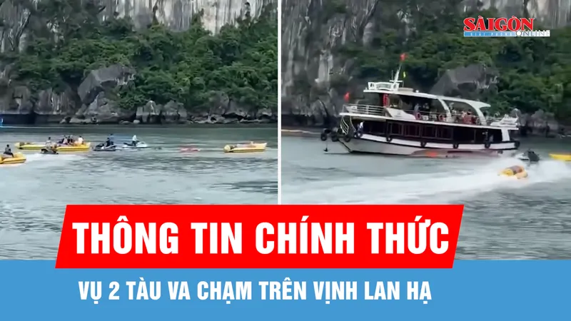  Thông tin chính thức vụ 2 tàu va chạm trên vịnh Lan Hạ
