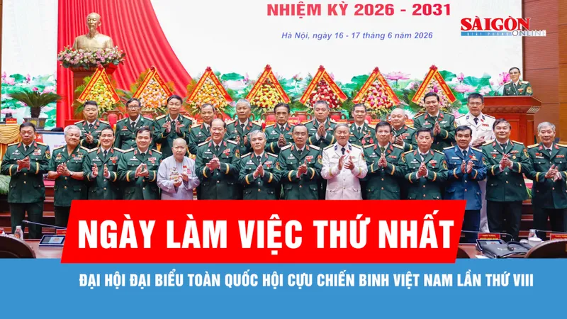 Ngày làm việc thứ nhất Đại hội đại biểu toàn quốc Hội Cựu chiến binh Việt Nam lần thứ VIII
