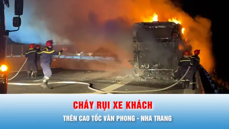 Podcast bản tin trưa 25-6: Xe khách cháy rụi trên cao tốc Vân Phong - Nha Trang