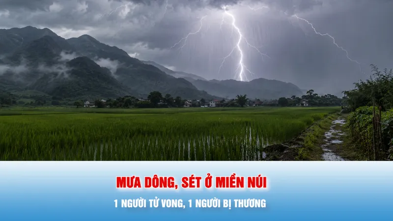 Podcast bản tin tối 26-6: Mưa dông, sét ở miền núi phía Bắc: 1 người tử vong, 1 người bị thương