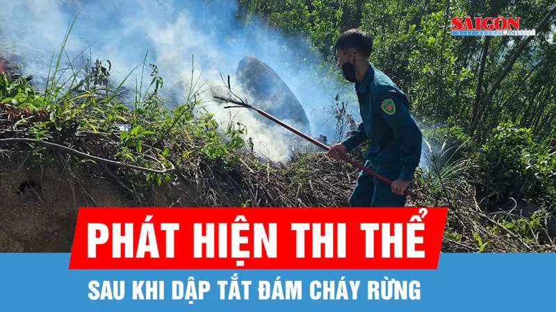 Phát hiện thi thể người đàn ông sau khi dập tắt đám cháy rừng