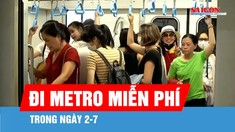 Ngày 2-7, hành khách đi Metro Bến Thành - Suối Tiên miễn phí