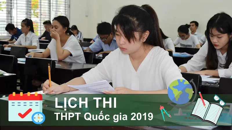 Lịch thi THPT Quốc gia 2019