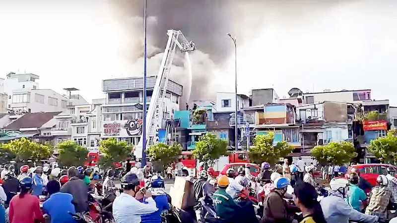 Đảm bảo an ninh trật tự tại nơi xảy ra cháy