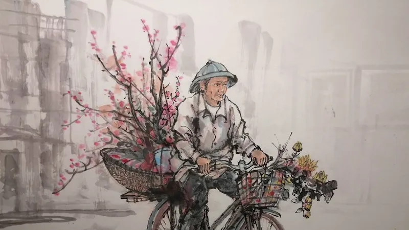 72 tác phẩm dự triển lãm tranh thủy mặc