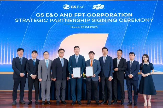 Signing Ceremony of cooperation agreement between FPT Corporation and GS Engineering & Construction (GS E&C)