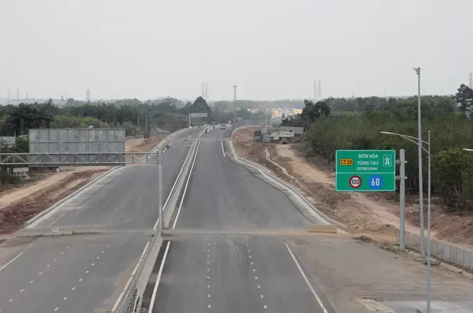 Component Project 1 of the Bien Hoa – Vung Tau Expressway has basically been completed. (Photo: SGGP)