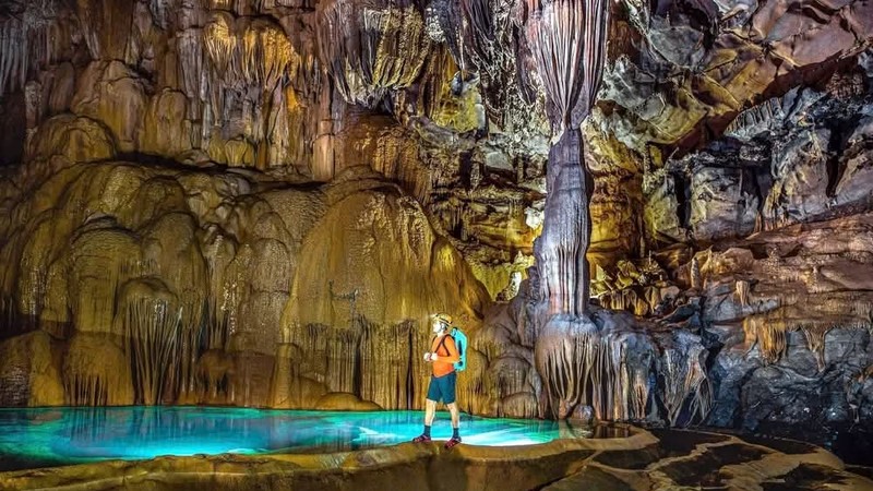 Inside Hung Thoong Cave in the Phong Nha – Ke Bang National Park. (Photo published by VNA)