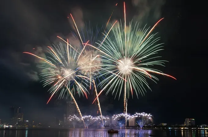 The Portuguese team's fireworks performance