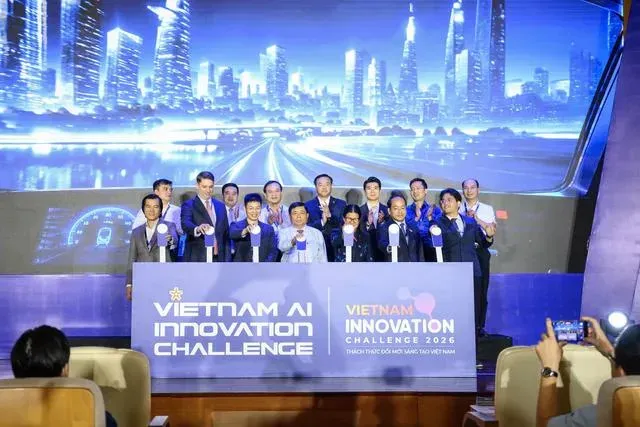 The National Innovation Center (NIC) under the Ministry of Finance, in collaboration with Meta, AI for Vietnam, and other partners, launch the Vietnam Innovation Challenge (VAIC) 2026 and the 2027 International Artificial Intelligence Olympiad in Hanoi on July 17. (Photo: SGGP)