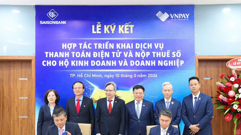 SAIGONBANK và VNPAY ra mắt dịch vụ thanh toán điện tử và nộp thuế số cho hộ kinh doanh và doanh nghiệp