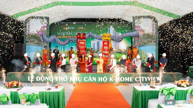 Lễ động thổ khu căn hộ K-Home Cityview được diễn ra sáng ngày 23-9-2025