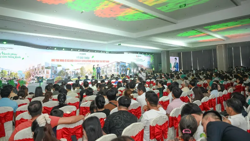 Hơn 2.200 khách hàng tham dự lễ giới thiệu đô thị nhà ở xã hội chuẩn Singapore đầu tiên tại Việt Nam vào tháng 4-2025