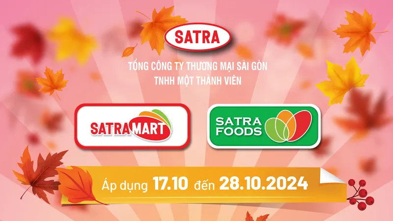 Hàng tiêu dùng giảm giá sâu tại hệ thống SATRA