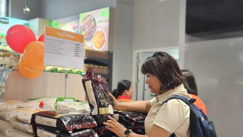 Giá gạo tại các siêu thị luôn ổn định 