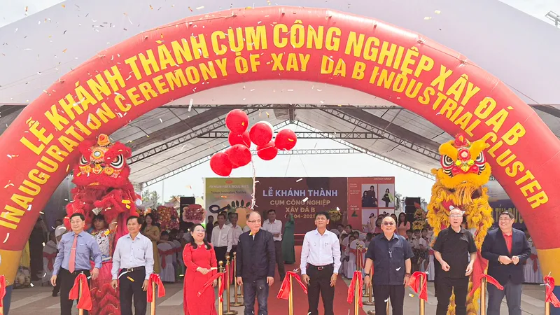 Khánh thành Cụm công nghiệp Xây Đá B tại huyện Châu Thành, tỉnh Sóc Trăng