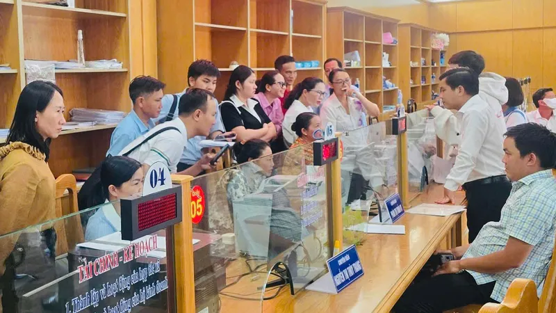 Vận hành thử nghiệm Trung tâm phục vụ hành chính công UBND xã Hồ Tràm