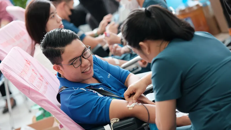 Ngày hội hiến máu tình nguyện tại Saigon Co.op