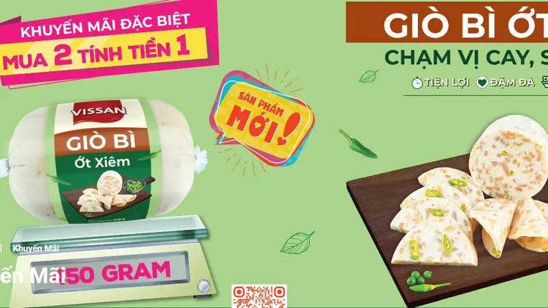 Vissan giới thiệu sản phẩm giò bì ớt xiêm