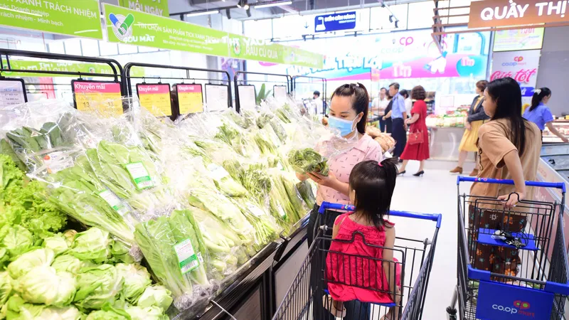Giá rau củ tại Co.opmart được giữ ổn định
