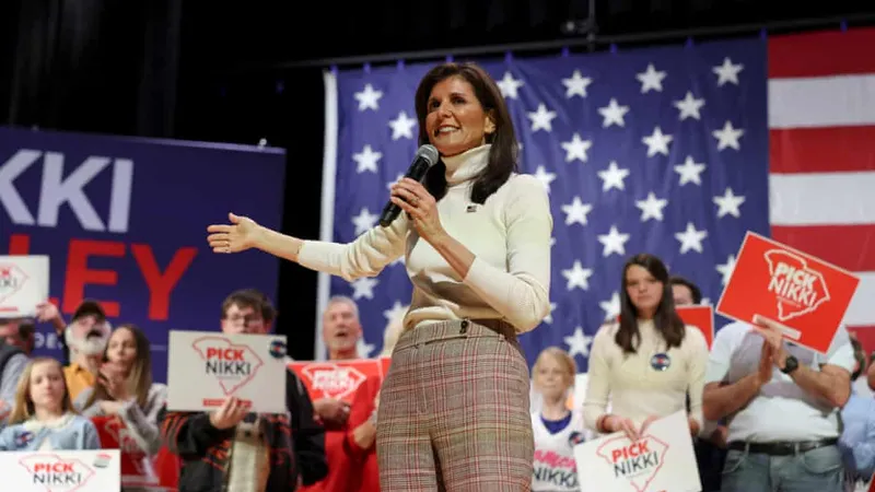 Bà Nikki Haley trong một cuộc vận động tranh cử. Ảnh: REUTERS