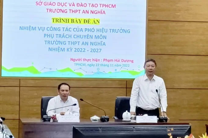 TPHCM: Công bố danh sách 3 ứng viên trúng tuyển vị trí phó hiệu trưởng các trường THPT