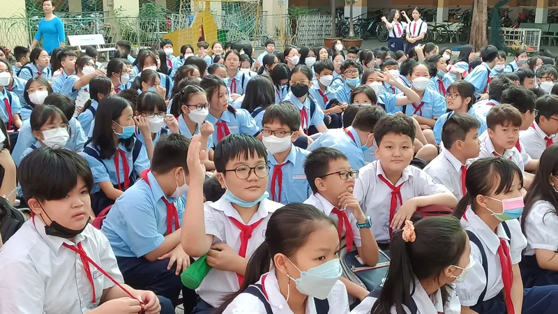 Học sinh thích thú nhận diện nhân vật văn học qua làn điệu âm nhạc truyền thống