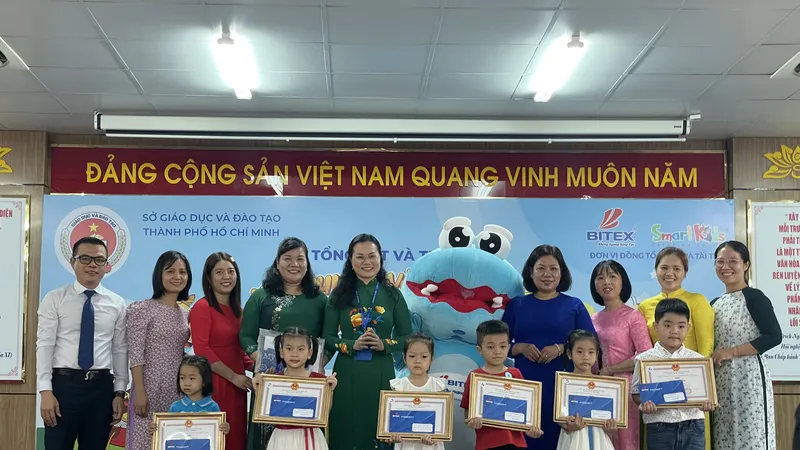 TPHCM: Sôi động sân chơi vẽ sáng tạo cho trẻ mầm non
