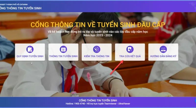 TPHCM: Hướng dẫn tra cứu kết quả tuyển sinh đầu cấp năm học 2023-2024