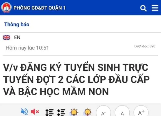 TPHCM: Phụ huynh nóng ruột vì trang đăng ký tuyển sinh đầu cấp bị trục trặc kỹ thuật