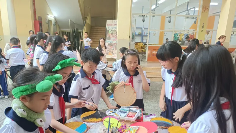 Học sinh tiểu học hào hứng tham gia ngày hội toán học