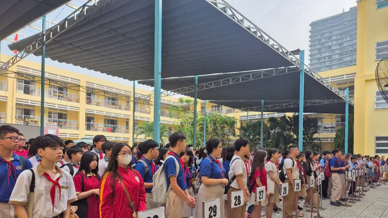 Học sinh tham gia kỳ khảo sát năng lực vào lớp 6 các trường THCS trên địa bàn TP Thủ Đức năm học 2024-2025
