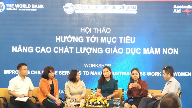 Đại diện các địa phương chia sẻ kinh nghiệm hỗ trợ các cơ sở giáo dục mầm non ngoài công lập