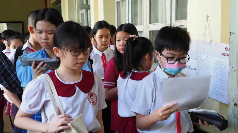 Học sinh tham gia kỳ khảo sát năng lực tuyển sinh vào lớp 6 Trường THCS -THPT Trần Đại Nghĩa năm học 2025-2026