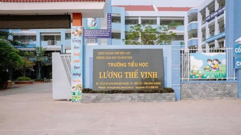Trường Tiểu học Lương Thế Vinh, nơi xảy ra vụ việc giáo viên phạt học sinh dùng kim tiêm chích vào tay