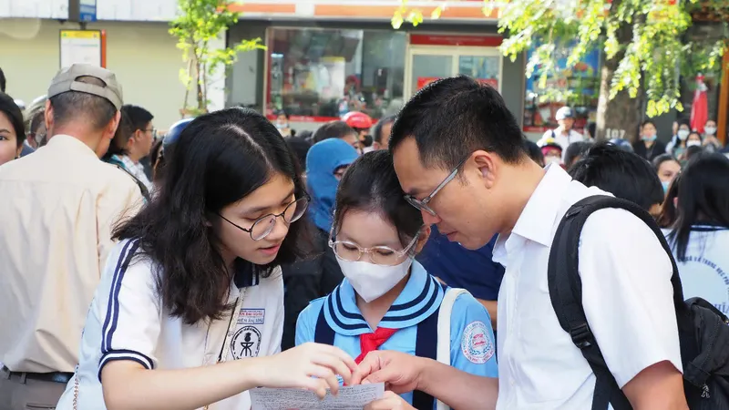 Học sinh tham gia khảo sát vào lớp 6 Trường THCS-THPT Trần Đại Nghĩa năm học 2025-2026