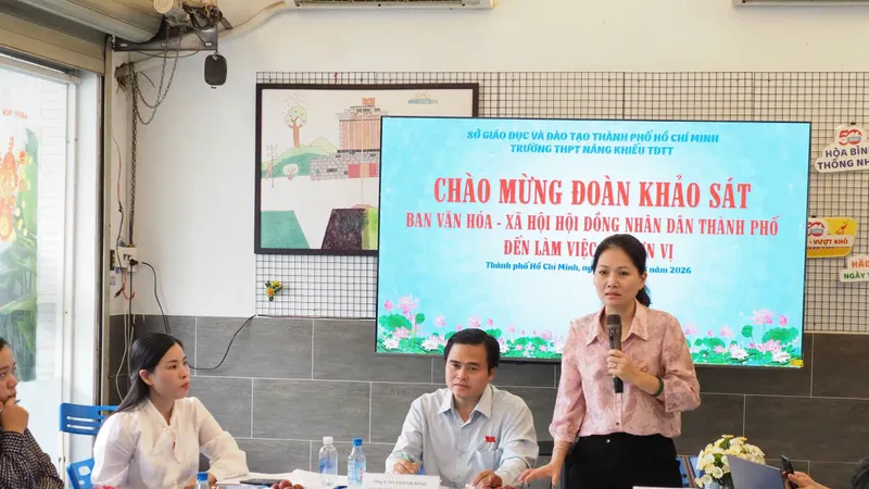 Buổi làm việc giữa Ban Văn hóa - Xã hội, HĐND TPHCM với đại diện các trường phổ thông năng khiếu thể dục thể thao