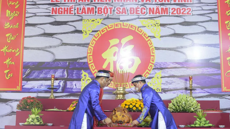 Lần đầu tiên tri ân tiền nhân và tôn vinh nghề làm bột Sa Đéc