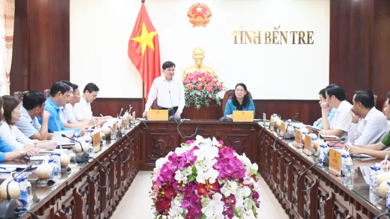 Đoàn công tác Tổng LĐLĐ Việt Nam làm việc với UBND tỉnh Bến Tre