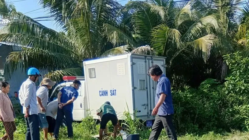 Hiện trường vụ tai nạn. Ảnh: NL
