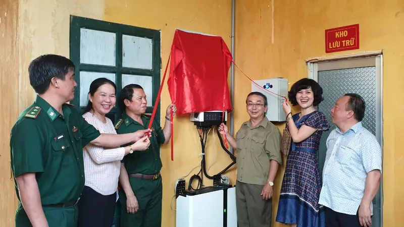 Bàn giao công trình cho đồn biên phòng tại tỉnh Bình Phước