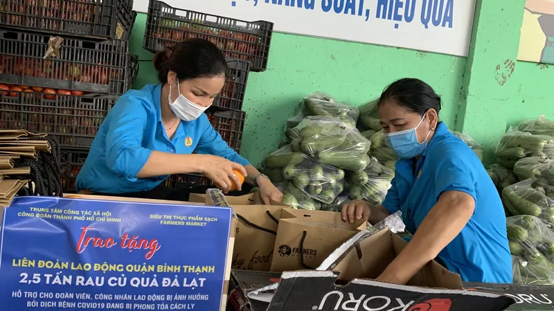 Nông dân tỉnh Lâm Đồng chung tay cùng TPHCM chống dịch Covid-19