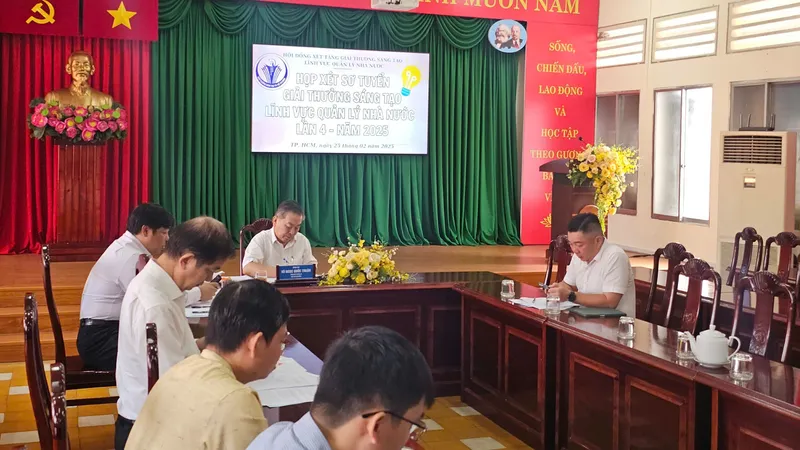 Các thành viên Hội đồng lĩnh vực Quản lý nhà nước tại cuộc họp sơ khảo lần 2