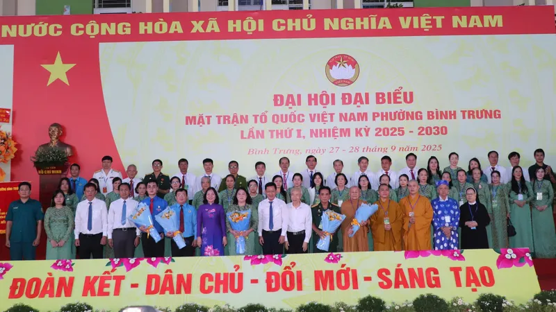 68 Ủy viên Ủy ban MTTQ Việt Nam phường Bình Trưng nhiệm kỳ 2025-2030 ra mắt