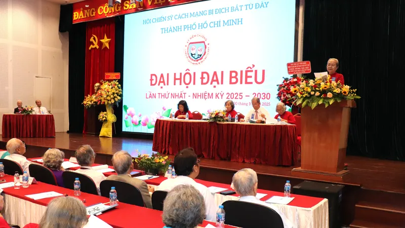 Đại biểu dự Đại hội đại biểu Hội Chiến sỹ cách mạng bị địch bắt tù đày TPHCM lần thứ I