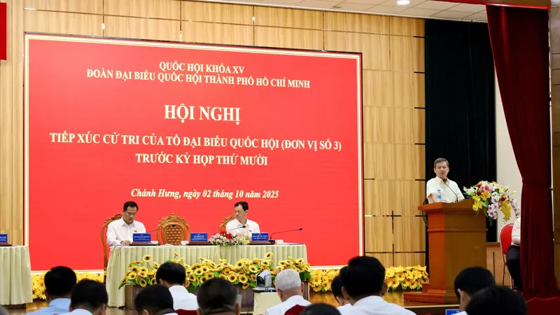 Lịch tiếp xúc cử tri sau kỳ họp thứ 10 - Quốc hội khóa XV của Đoàn đại biểu Quốc hội TPHCM