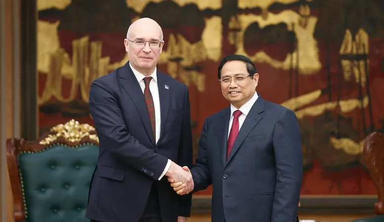 Thủ tướng Phạm Minh Chính tiếp Tổng Giám đốc Hãng thông tấn TASS (Nga)