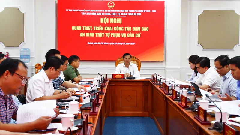 TPHCM: Bảo đảm an ninh, an toàn phục vụ bầu cử